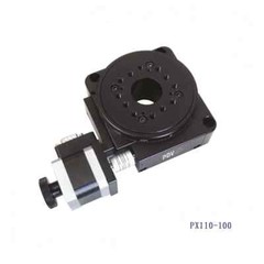 Motorized Rotary Table Optical Rotary Stage 100MM Bearing Scale PX110-100