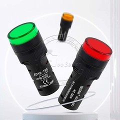 16mm 22mm Panel Hole Mount LED Light Pilot Indicator Signal Warning DC AC