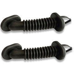 2PC 25x39mm Car Harness Wiring Door Tube Rubber Sleeve Dust-proof Oval Black HOT