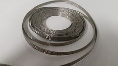 20 Ft’ Flat Braided Tinned Copper Wire 3/16″ Wide Ground Strap USA