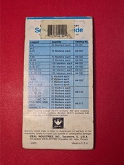 VTG Ideal 44-102 Wire Marker Booklet Legend A-Z 0-15 ,+,-/ USA Partially Used