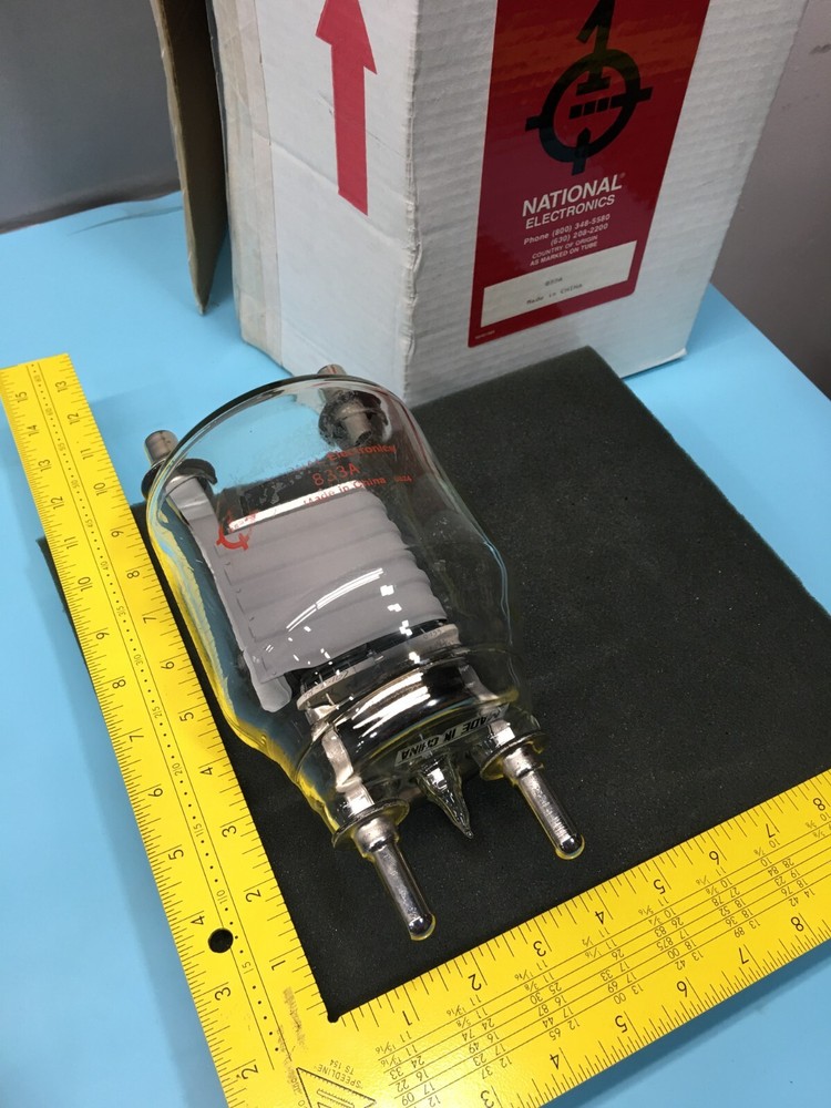 National Electronics 833A POWER TRIODE VACUUM TUBE, 123297