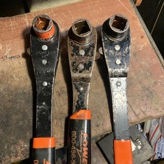 LOT OF (3) I FARGO 2 Lowell Reversible Lineman Ratchet 1 x 1-1/8 x 3/4 USA