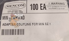 New Bag of 100 Mencom MIN-XMP-AD MIN Size I 7/8-16UN2 Brass Adapter – Free Ship