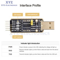 CH340G 6 Pin USB to TTL UART Communication Module Micro / Mini / Type-A / Type-C