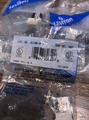 9- LEVITON 41108-RW3 & 7- 41108-RW5 Quick Connect Lot New Sealed