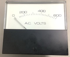Crompton Instruments 0-600AC Volts Current/Voltage Meter 215-02-VA-PZSJ (b468)