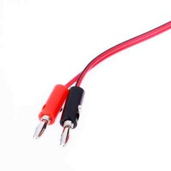 Aligator Testing Cable with 4mm Bannan Plug – 1 Black and Red Pair