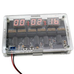 Digital Circuit Clock DIY Electronic Kit Electronic Clock Teaching Kit With Case