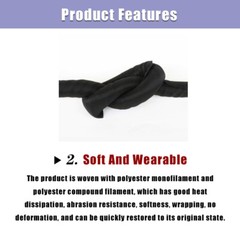 Split Braided Sleeving Tube Five Color Cable Wire Sheath Flame Retardant Φ5-60mm