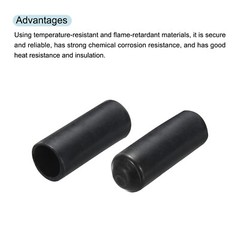 50Pcs Heat Shrink End Cap 8mm 2:1 Electrical Sealed Heat Shrink Tubing Cap