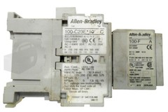 ALLEN BRADLEY 100-C23E*10 /C CONTACTOR 32A 600VAC W/ 100-F /A CONTACT BLOCK