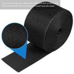 3 Meter Carpet Sleeves Nylon Polyester Travel Floor Cord Covers for Wires Hook