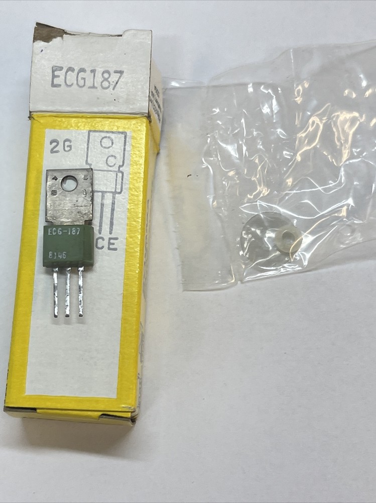 ECG187 ~ PNP Transistor ~ High Speed Switching ~ Replaces NTE187 ~ NOS