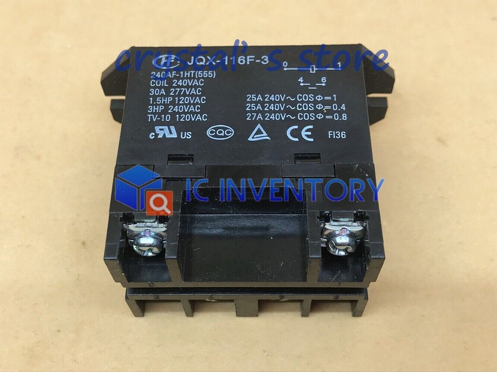 1PCS JQX-116F-3-240AF-1HT(555) Power Relay 30A 240VAC