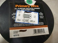 #16) NEW Spool of Electric Wire – 10 Guage Stranded 115′ Brown