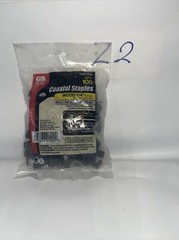 Bag of 100 Gardner Bender Coaxial Staples PCS-100B Masonry 1/4″ RG5/U RG6/U