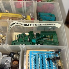 Lot of Vintage Electronics Various Brands Styles Resistors Transistors Etc