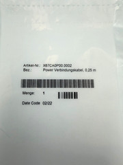 B&R X67CA0P00.0002 Power Cable 4Pin M8 Male to M8 Female 0.25m -Free 2nd Day Air