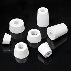 Black/White Round Rubber Feet Instrument Case Feet With Steel Washer Duty Foot