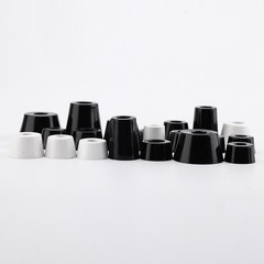 Black/White Round Rubber Feet Instrument Case Feet With Steel Washer Duty Foot