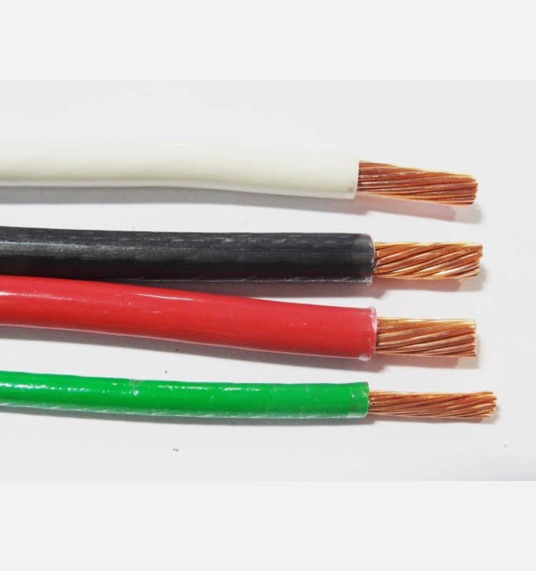 75′ EA THHN THWN 8 AWG GAUGE BLACK, WHITE,RED + GREEN STRANDED COPPER WIRE