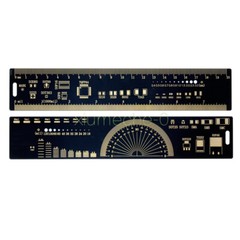 20cm Multifunctional PCB Ruler PCB Measuring Tool Angle Measure Meter Black M8