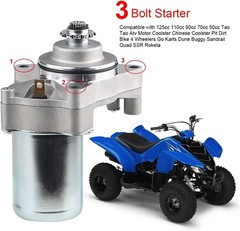 Starter Compatible with 125cc 110cc-50cc ATV Motor Four 4 WheelerStarter Motor