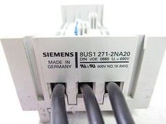SIEMENS 8US1 271-2NA20 BUSBAR ADAPTER 600V 10AWG ***XLNT***