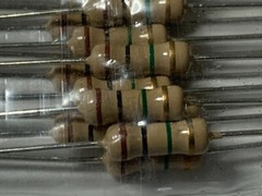 Package of 100 Part Number 107810 2 Mega Ohm Resistors Factory Sealed Taiwan