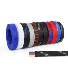3-25mm Wide TIGHT Braided PET Expandable Sleeving Wrap Wire Cable Sheath Tubing
