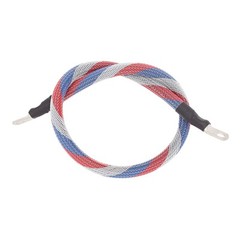 2 AWG Gauge Custom Battery Cable Copper Braided (Patriot “Red, White, Blue”)
