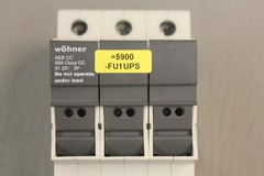 WOHNER AES CC 30A CLASS CC 31 297 3P FUSE HOLDER
