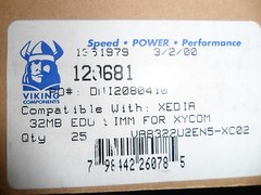 VA8322U2EN5-60YET SIMM MEM RAM 32 MB 72-PIN 60NS 16 CHIP (1 PER LOT)