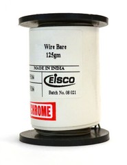 Chromium Resistance Wire, 90ft Reel, 20 Gauge SWG – 19 AWG – 0.036″ Dia.
