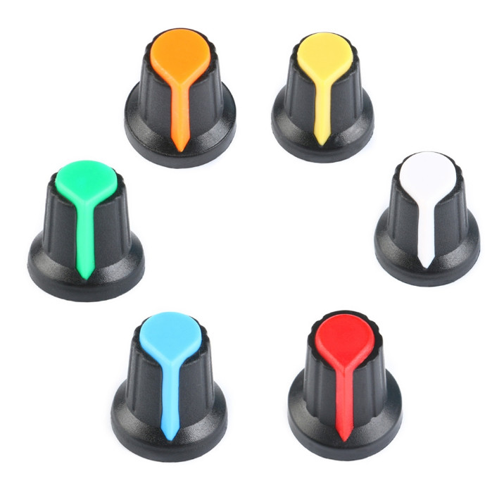 10pcs WH148 potentiometer knob cap(copper core) 15X17mm 6mm Shaft Hole AG2
