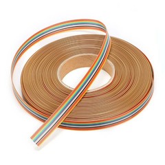 Dupont Wire Flat Flexible Rainbow Ribbon PCB Cable Pitch 1.27mm 10P-50P 10-50Way