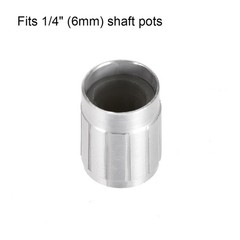 3pcs Potentiometer Knob Silver Tone Aluminum Rotary Knob Volume Control Knob