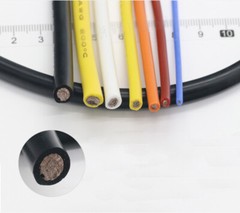 4-30 AWG UL Silicone Flexible Stranded Cable 0.08mm RC Model Wire 600V Colourful