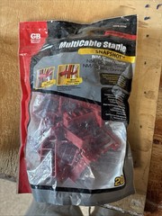 Gardner Bender MultiCable Staple Snapshot NM/Coax/Data Sealed bag of 20 MCS-20W