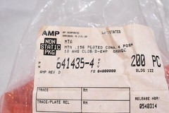 TE CONNECTIVITY AMP 641435-4 RECTANGULAR RECEPTACLE CONNECTOR (LOT OF 50)