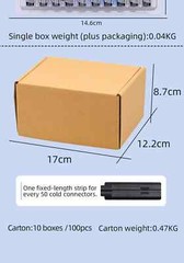 100Pcs Splicer Fiber Optic Connector For SC-APC SC-UPC FTTH Embedded Leather