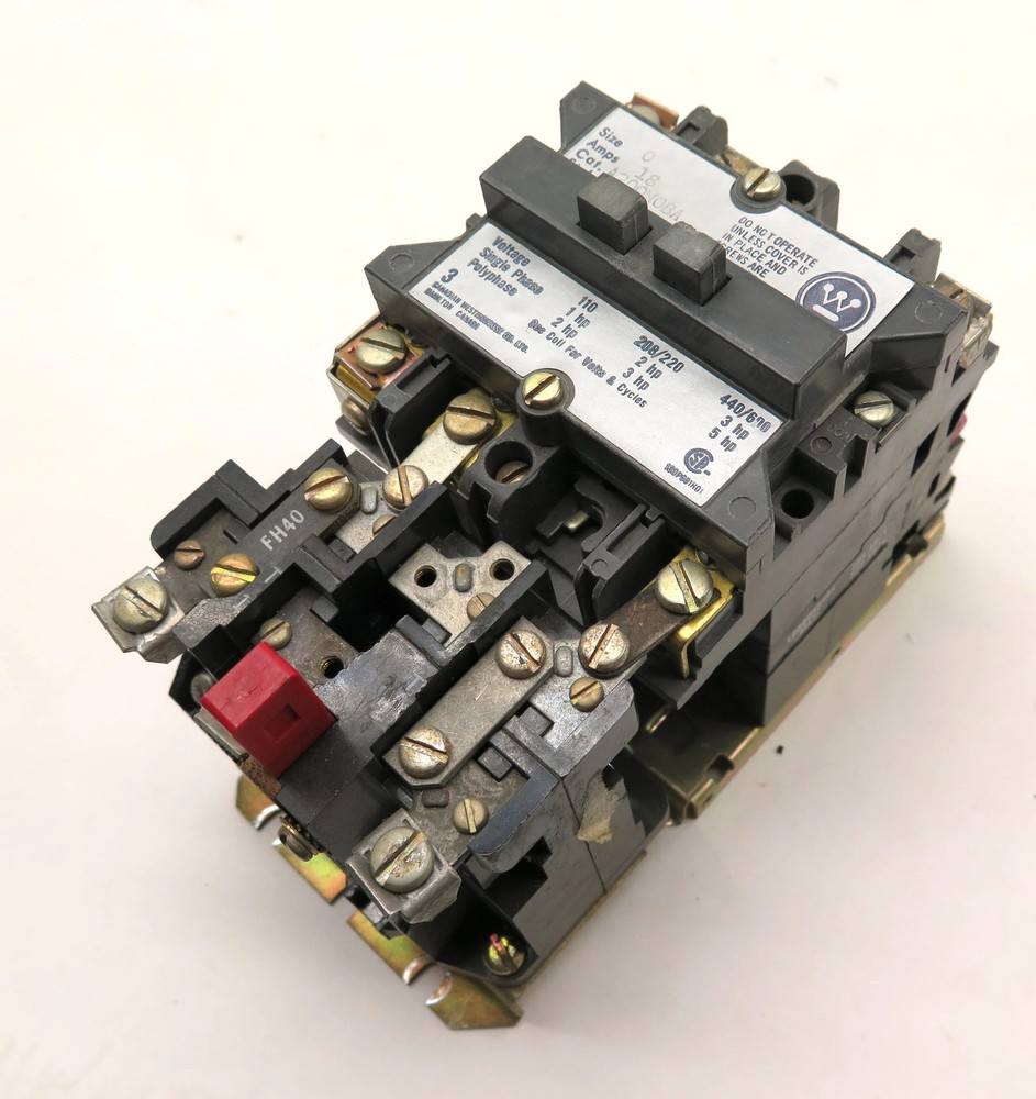 Westinghouse A200M0BA 110-600Vac 5HP Motor Starter