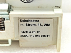 ABB SA/S4.20.1S SWITCH ACTUATOR 4F,20A ,2CDG110048R0011