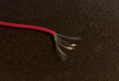 Ultra Fine Thin Wire Red Coating Multiple Strand Mounting Electronic Over 50+ Ft
