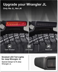 LED 3rd Brake Light for 2018-2025 Jeep Wrangler JL/ 4xe Accessories Third Br