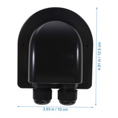 Weatherproof Cable Entry Plate ABS 2-hole Roof Wire Entry Gland Dual Hole Cable
