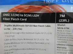 Eaton N516-07M , Duplex Multimode 50/125 Fiber Patch Cable (LC/SC)(23 Ft)