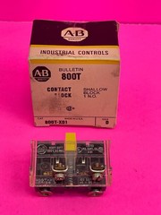 New Allen-Bradley 800T-XD1 Series D Contact Block, 30mm, 1N.O Shallow, 600V