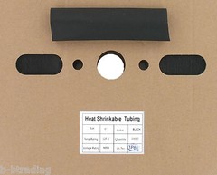 100 Ft 1″ ID (25.4mm) Black Polyolefin 2:1 Heat Shrink Halogen-Free RoHS cULus